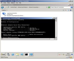 Server 1  - Network adapter available and showing in cmd prompt.jpg